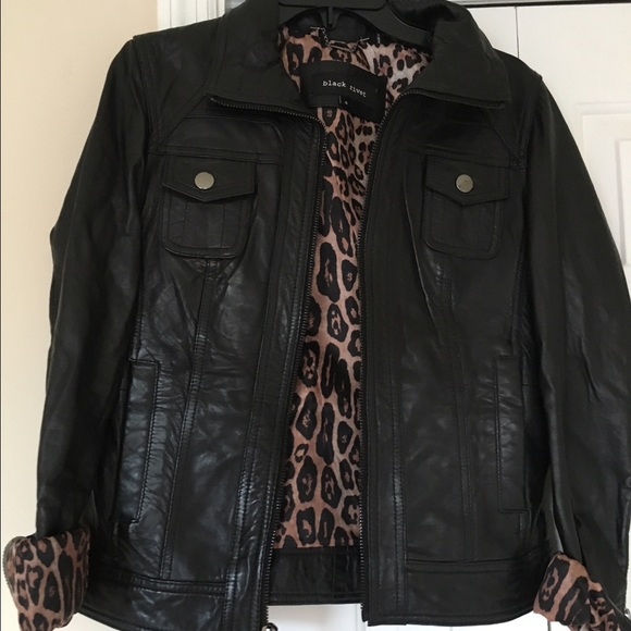 Black Rivet Leather Jacket