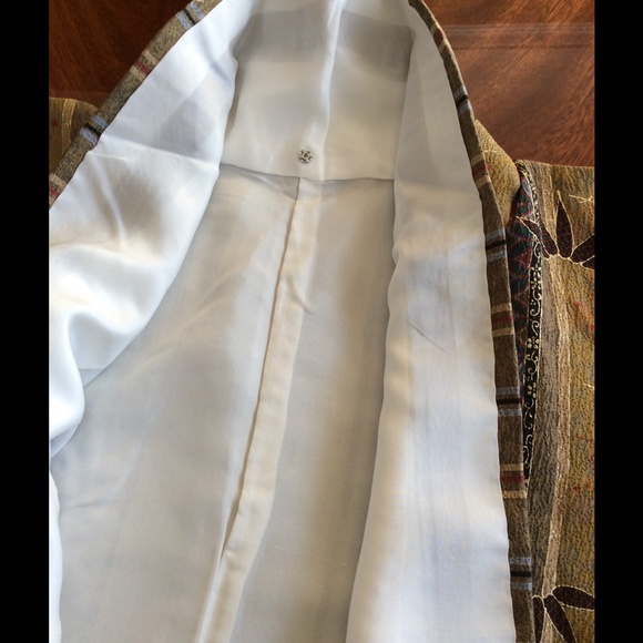 Japanese Kimono robe hand made long silk robe Authentic vintage Kumono robe - Picture 3 of 5