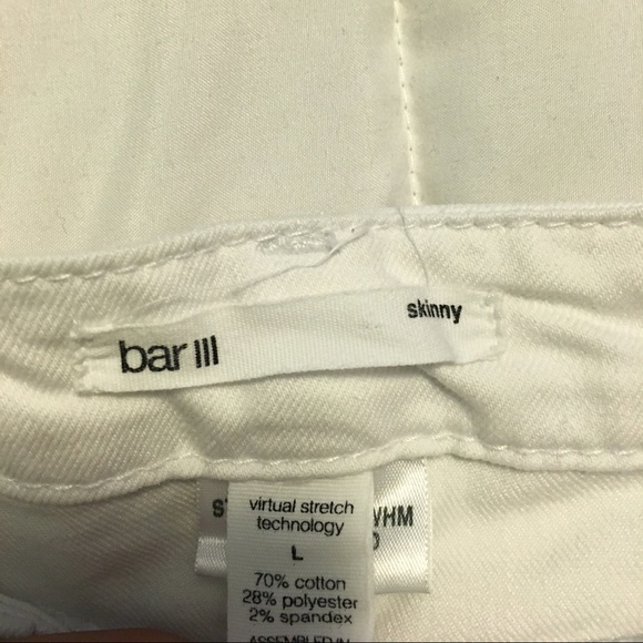 🎊🎉HP3/25🎊🎉Bar III White Skinny Jeans - Picture 4 of 4