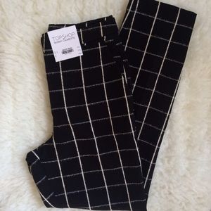 Checkered cigarette trousers