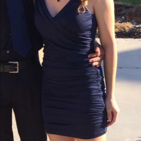 Navy blue cocktail dress size small