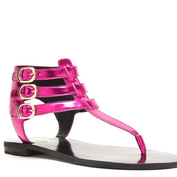 KIRNA ZABETE PINK METALLIC SANDAL, SZ 8 & 9 - Picture 2 of 4