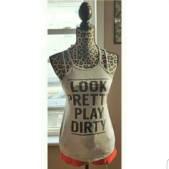 ❗LAST ONE❗Look pretty, play dirty tank top - Picture 2 of 2