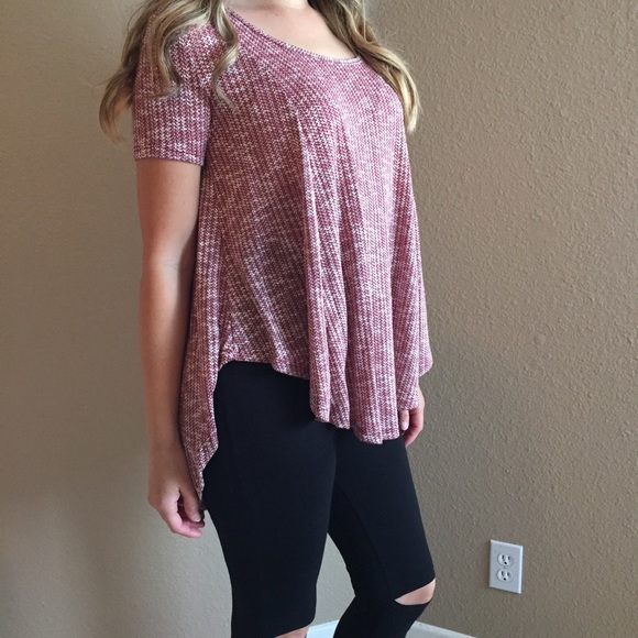 Burgundy Ribbed Swing Top (LAST MEDIUM!) - Picture 4 of 4