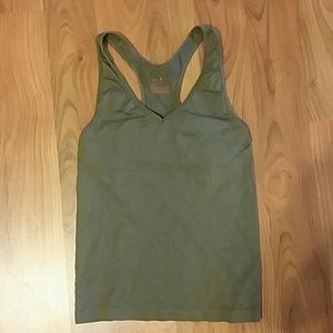 Zella Army Green M Athletic Racer-Back Tank