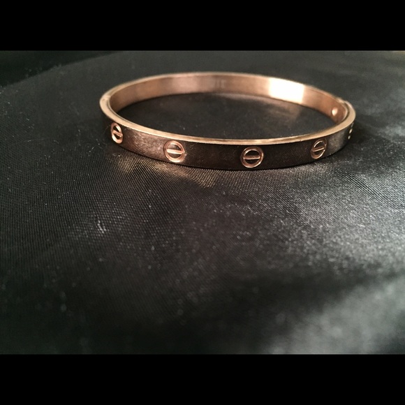 Rose Gold/ Copper color love bracelet