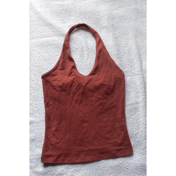 Burnt orange halter top