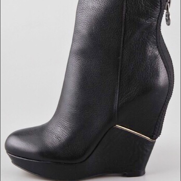 Sam Edelman Viva Split Wedge Zipper Boots Size 6