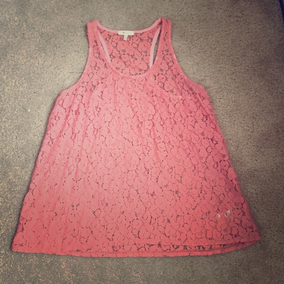 Pink Lace Top