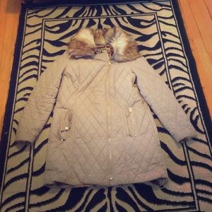 Steve Madden Beige Long Jacket!! Barely used!!