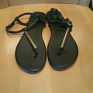 Navy blue sandals