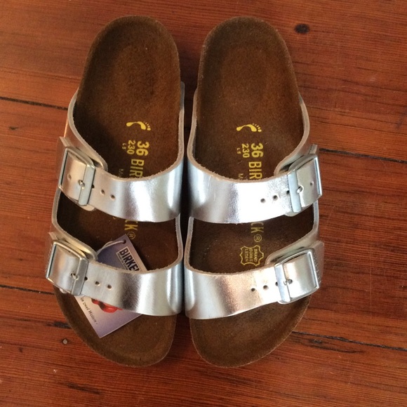 Birkenstock (for J.Crew) Metallic Arizona Sandal