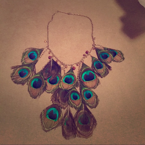 Peacock necklace