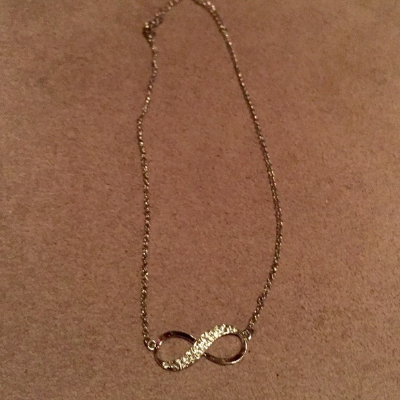 Silver infinity necklace