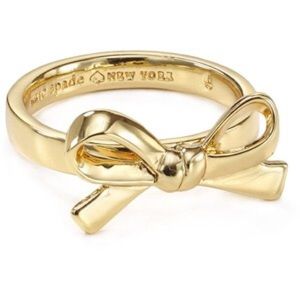 Kate Spade Gold Skinny Bow Ring