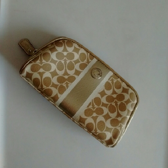 Gold Make up bag