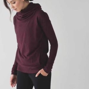 LULU LEMON cowl neck pullover