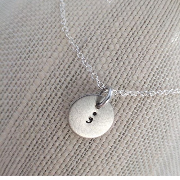 Semicolon Necklace