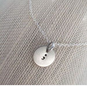 Semicolon Necklace