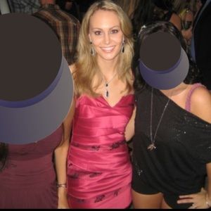 BCBG dress Pink/BLK. Worn Once!!