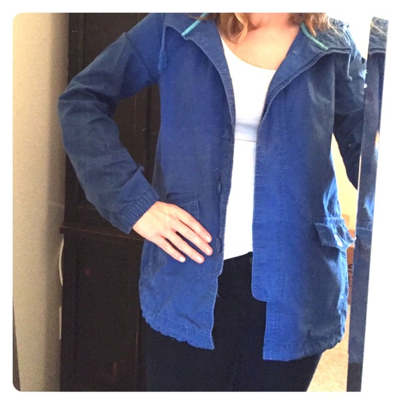 (SOLD) Navy Twill Jacket (size small) - Picture 1 of 3
