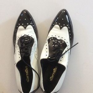 Black and white women's shoes