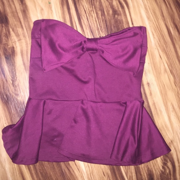 Maroon dressy top