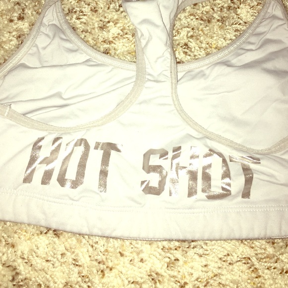 Pink sports bra!