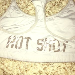 Pink sports bra!