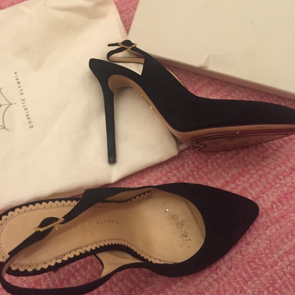 Charlotte Olympia Monroe sling back black