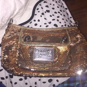 Coach Poppy Sequin Purse