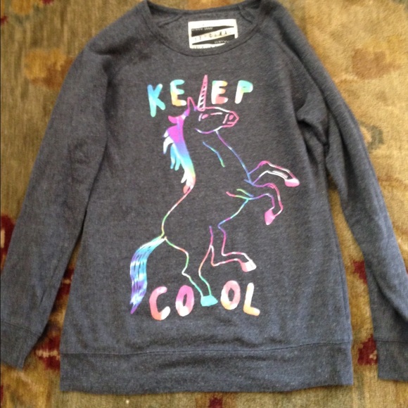 GLAMOUR KILLS unicorn light sweatshirt
