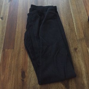 Black Footless Leggings