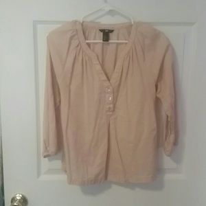Blush loose-fit top