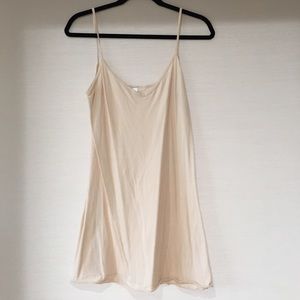 American Apparel cami tank dress in nude
