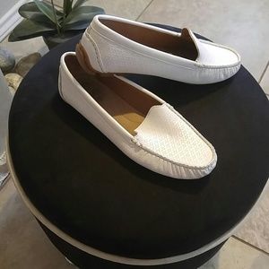 Crisp White Loafers. Think ELLEN! By Impo, 9