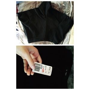 Black high waisted shorts