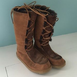 Lace up Ugg boots