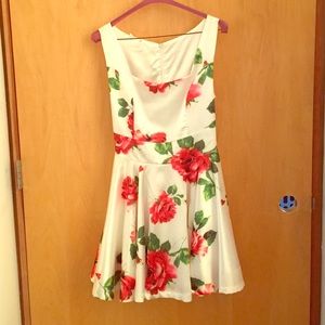 White flower dress