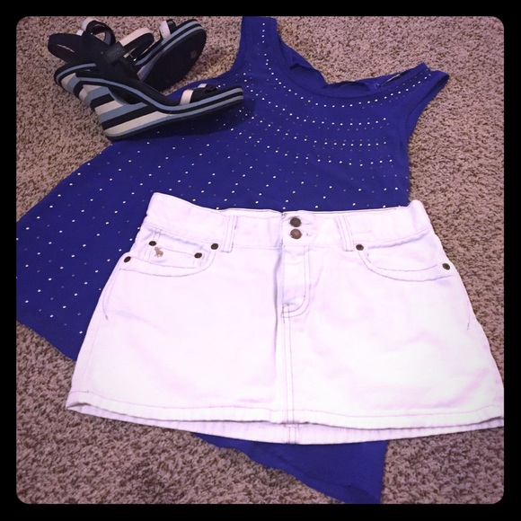 White Mini Skirt