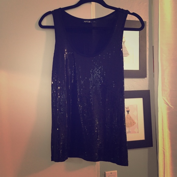 💙Sexy Fitted Sequin Tank💙