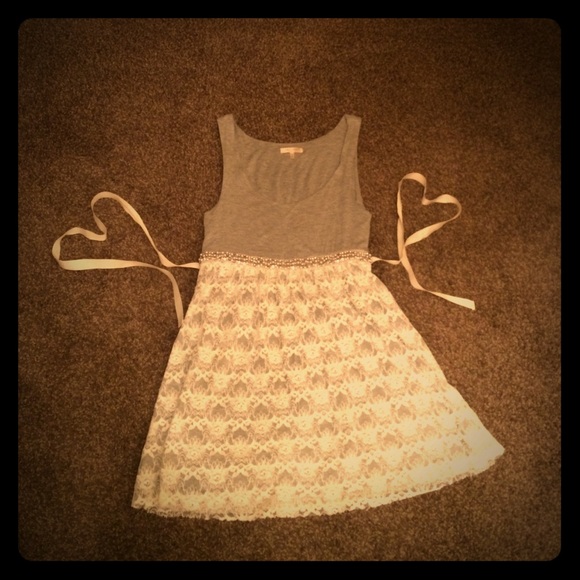 Grey and lace sundress