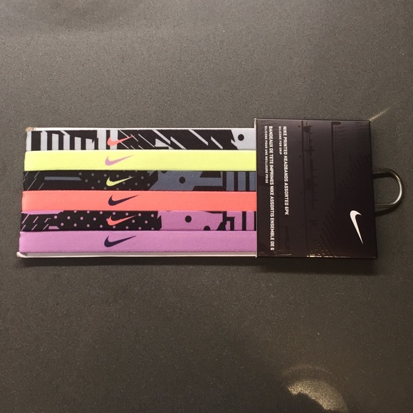 Nike Printed Headbands Assorted 6PK