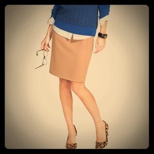 Dark Caramel Pencil Skirt