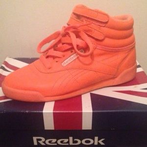 Reebok classic neon orange