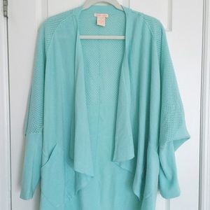 Sweet Romeo Dolman Sleeve Cascading Cardigan