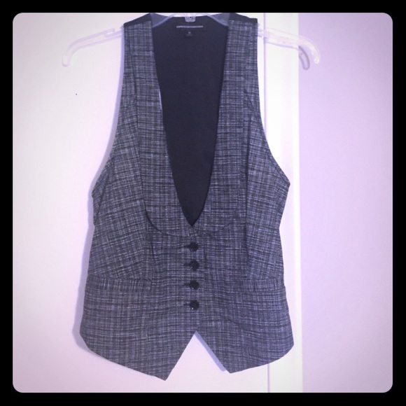Express dark grey vest