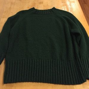 Vintage Green Cropped Sweater XL