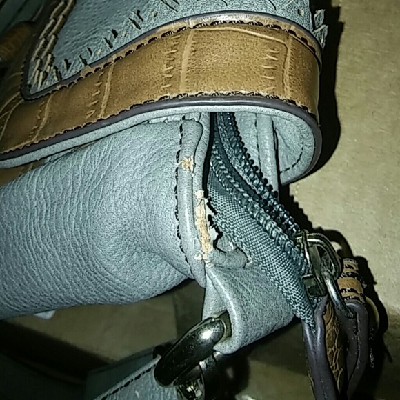 Gray and brown shoulder bag - Picture 4 of 4