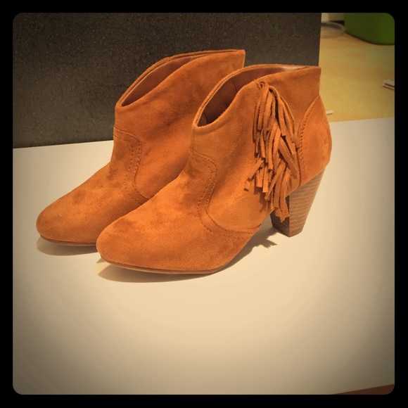 Brown high heels